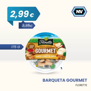 BARQUETA GOURMET FLORETTE 175 G