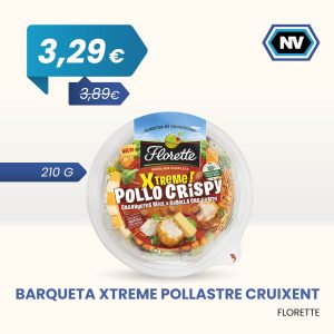 BARQUETA XTREME POLLASTRE CRUIXENT FLORETTE 210 G