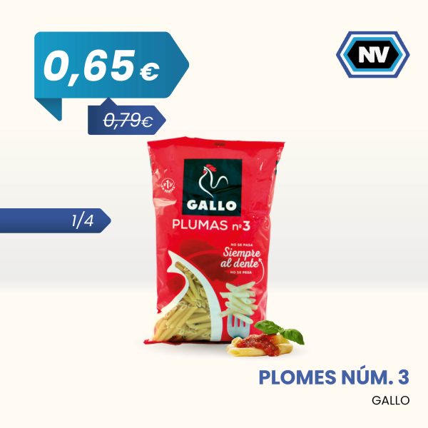 PLOMES NÚM. 3 GALLO ¼