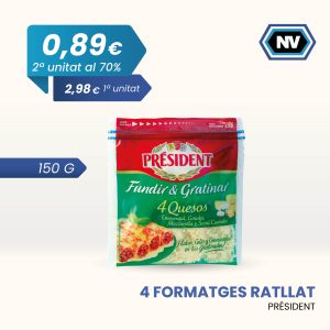 4 FORMATGES RATLLAT PRÉSIDENT 150 G