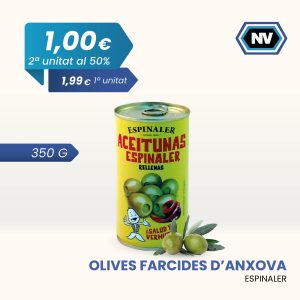 OLIVES FARCIDES D’ANXOVA ESPINALER 350 G