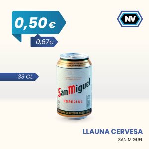 LLAUNA CERVESA SAN MIGUEL 33 CL