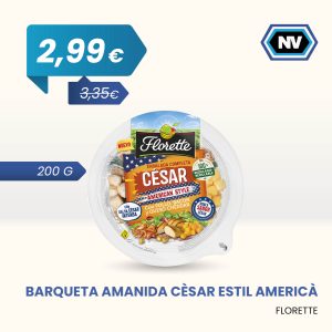 BARQUETA AMANIDA CÈSAR ESTIL AMERICÀ FLORETTE 200 G