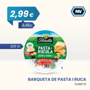 BARQUETA DE PASTA I RUCA FLORETTE 325 G