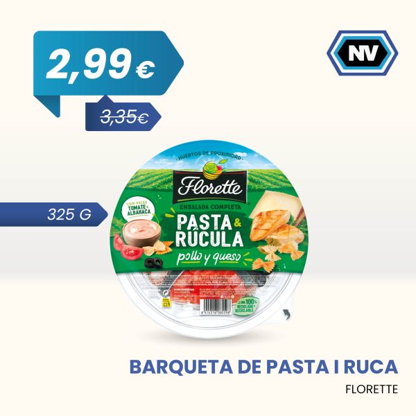 BARQUETA DE PASTA I RUCA FLORETTE 325 G