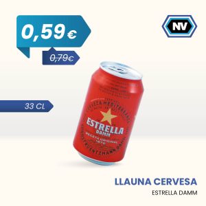 LLAUNA CERVESA ESTRELLA DAMM 33 CL