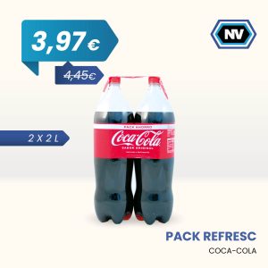 PACK REFRESC COCA-COLA 2 X 2 L