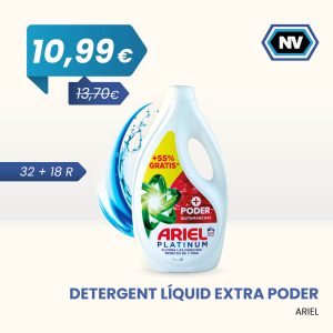 DETERGENT LÍQUID EXTRA PODER ARIEL 32 + 18 R