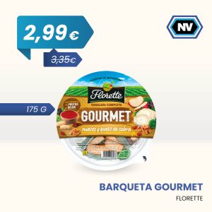 BARQUETA GOURMET FLORETTE 175 G