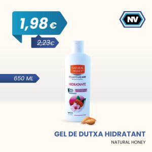 GEL DE DUTXA HIDRATANT NATURAL HONEY 650 ML