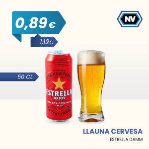LLAUNA CERVESA ESTRELLA DAMM 50 CL