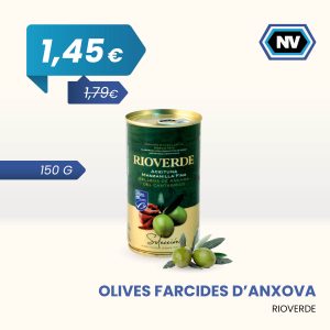 OLIVES FARCIDES D’ANXOVA RIOVERDE 150 G