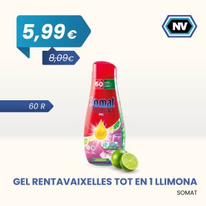 GEL RENTAVAIXELLES TOT EN 1 LLIMONA SOMAT 60 R