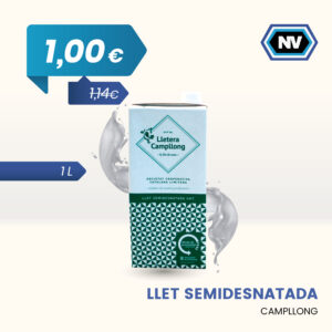 LLET SEMIDESNATADA CAMPLLONG 1 L