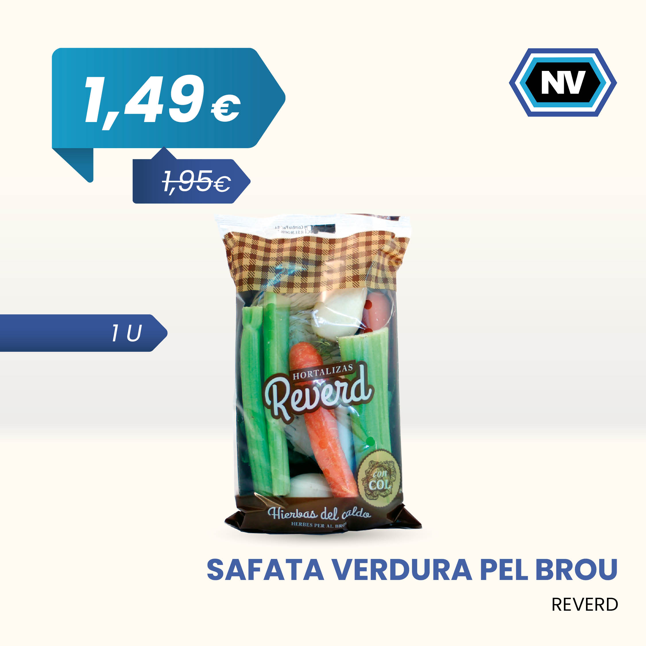 SAFATA VERDURA PEL BROU REVERD 1 U