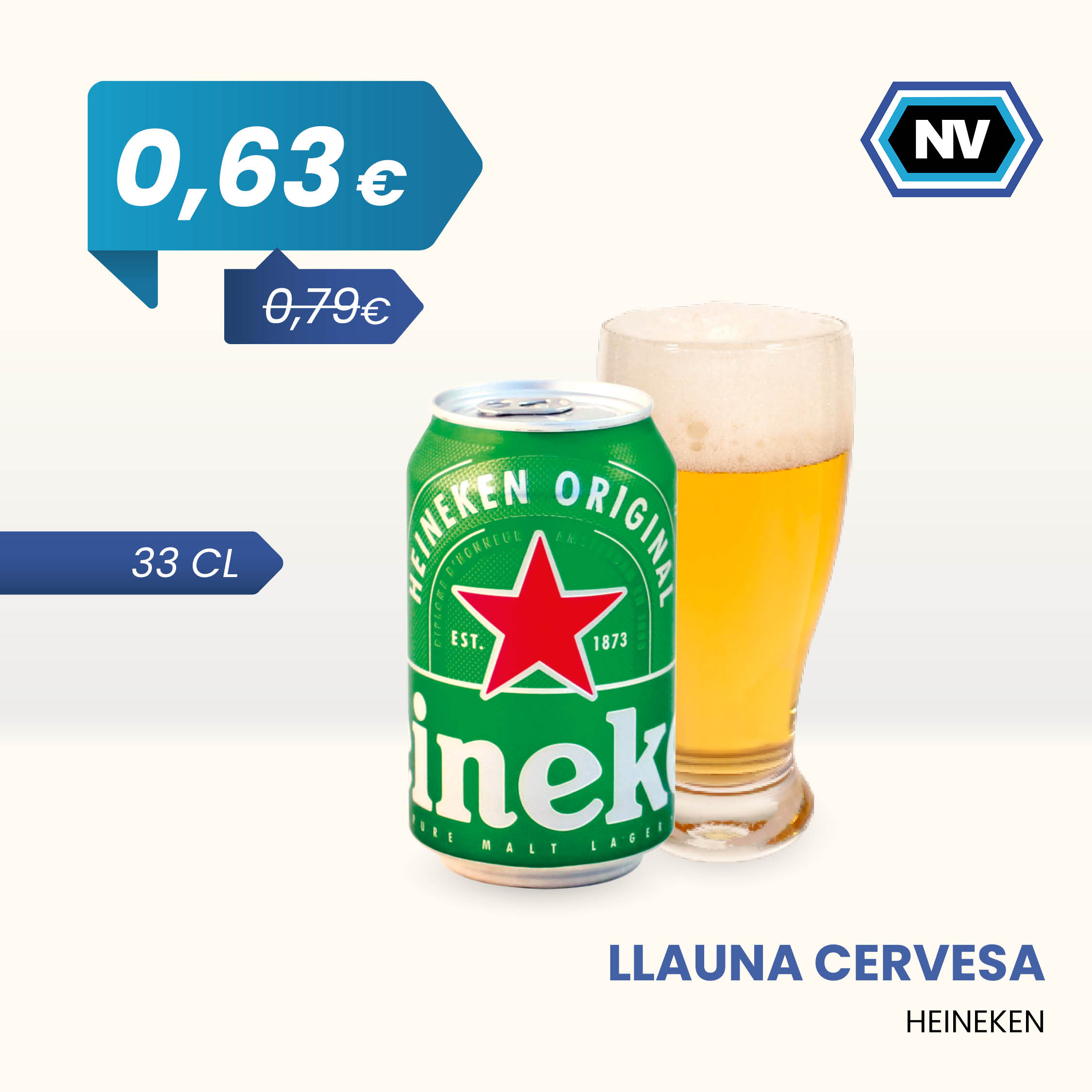 LLAUNA CERVESA HEINEKEN 33 CL