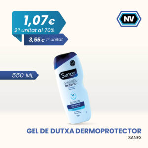 GEL DE DUTXA DERMOPROTECTOR SANEX 550 ML