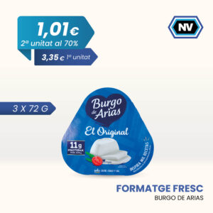 FORMATGE FRESC BURGO DE ARIAS 3 X 72 G