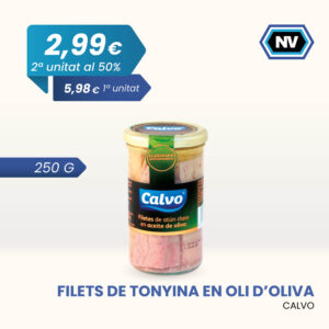 FILETS DE TONYINA EN OLI D’OLIVA CALVO 250 G