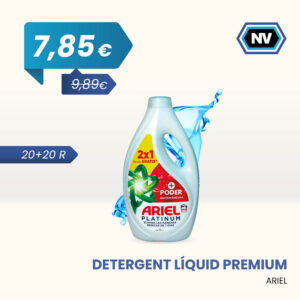 DETERGENT LÍQUID PREMIUM ARIEL 20+20 R