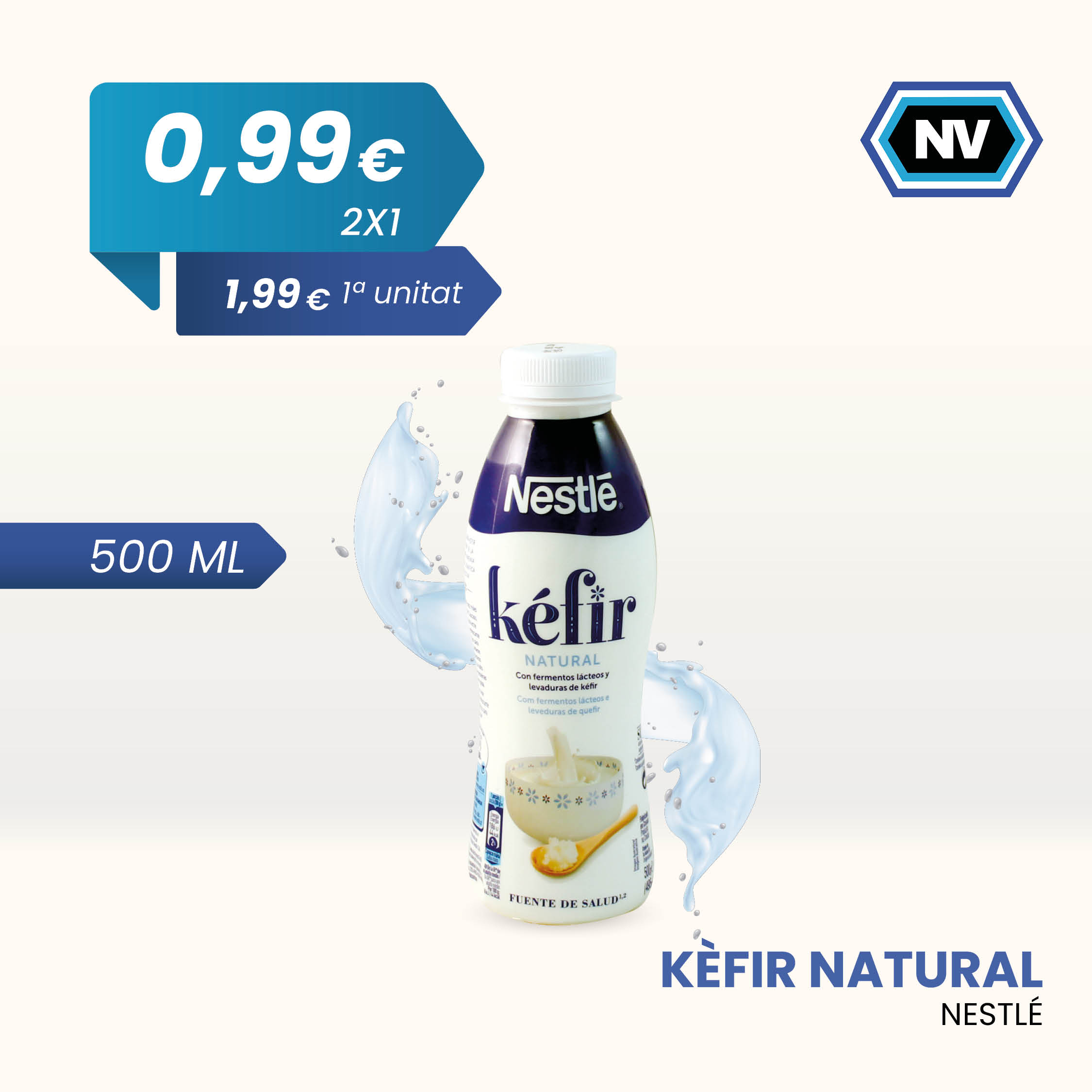 KÈFIR NATURAL NESTLÉ 500 ML