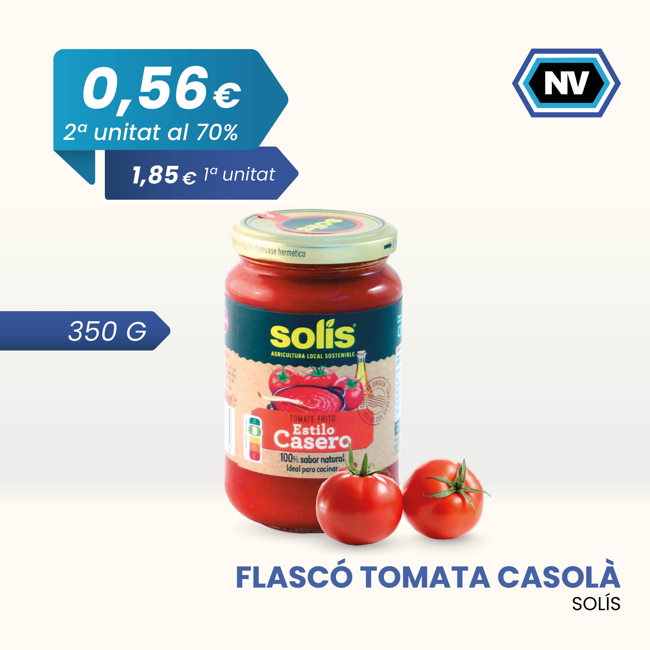 FLASCÓ TOMATA CASOLÀ SOLÍS 350 G