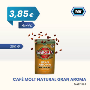 CAFÈ MOLT NATURAL GRAN AROMA MARCILLA 250 G
