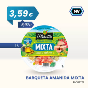 BARQUETA AMANIDA MIXTA FLORETTE 1 U