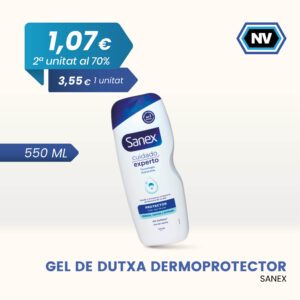 GEL DE DUTXA DERMOPROTECTOR SANEX 550 ML