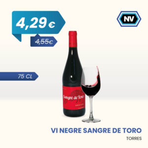 VI NEGRE SANGRE DE TORO TORRES 75 CL