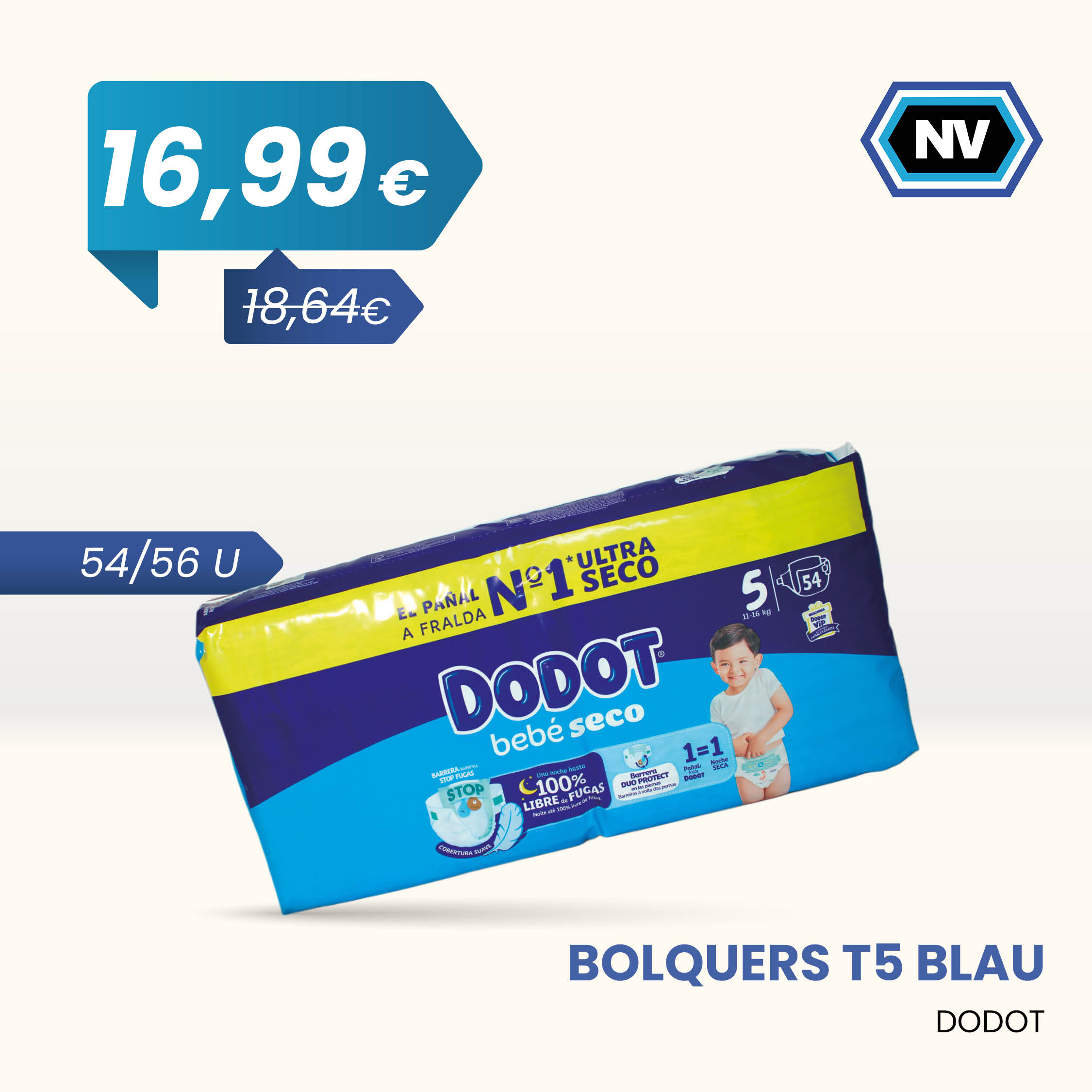 BOLQUERS T5 BLAU DODOT 54/56 U