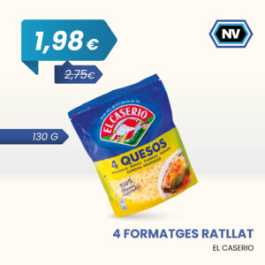 4 FORMATGES RATLLAT EL CASERIO 130 G