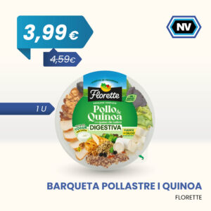 BARQUETA POLLASTRE I QUINOA FLORETTE 1 U