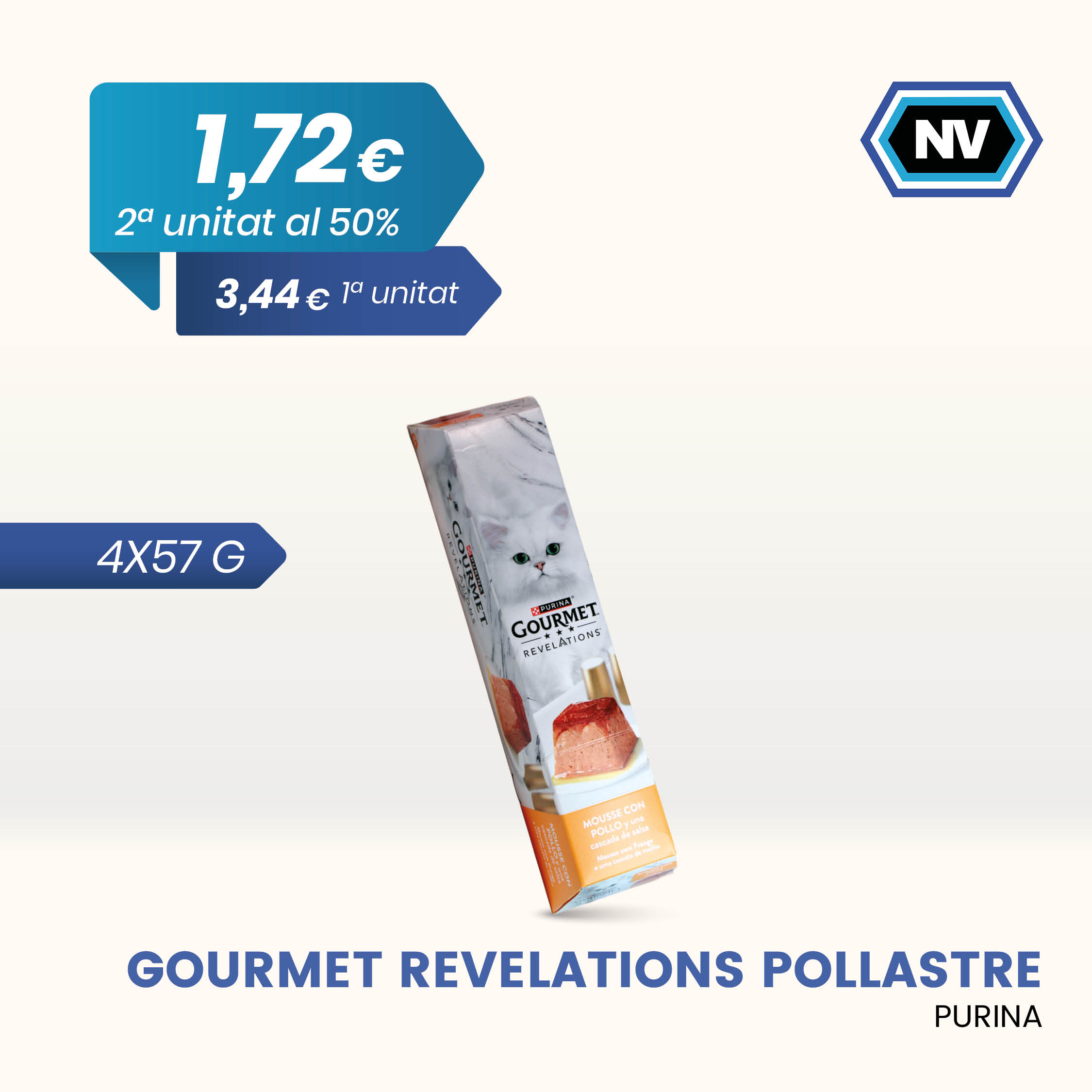GOURMET REVELATIONS POLLASTRE PURINA 4X57 G