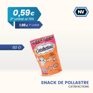 SNACK DE POLLASTRE CATISFACTIONS 60 G