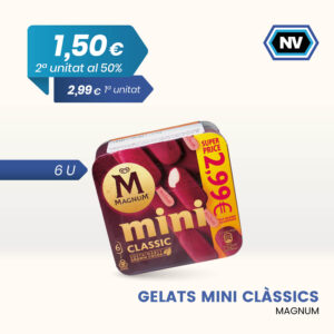 GELATS MINI CLÀSSICS MAGNUM 6 U