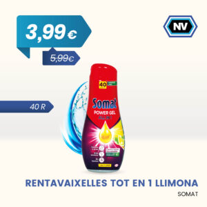 RENTAVAIXELLES TOT EN 1 LLIMONA SOMAT 40 R