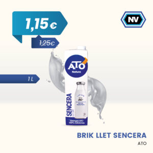 BRIK LLET SENCERA ATO 1 L