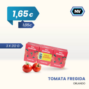 TOMATA FREGIDA ORLANDO 3 X 212 G